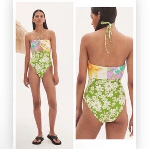 NWT Alemais ELORA RUCHED ONE PIECE SWIMSUIT XS $240
